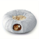 cat bed, fluffy cat bed, cat hide - away bed, multi - cat bed, pet furniture V1106-136-GRE-44379