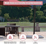 Outdoor Patio 4-Piece Cantilever Offset 3M Umbrella Base Stand Weight Water Sand V63-825831