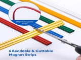 Knitting Pattern Holder with 6 Color Replacement Magnets 1 Magnifying Ruler,Cross Stitch Supplies V1258-DP02-C-2928