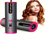 USB LCD Wireless Charging Automatic Portable Curler Smart Home Personal Care Appliance Mini V1106-DDJFB001