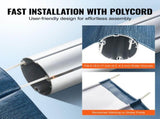 RV Fabric Replacement, 6.15m Fabric Length for 6.4m, Heavy Duty 3-Ply 16oz PVC Camper V952-FCZYPML21YC09JIMMV0