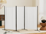 Artiss 3 Panel Room Divider Screen 260x180cm Fabric White RD-D-PLY-260-WH