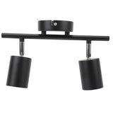 LED Track Light Kit 2 Heads 10.8in Track 90 Degrees Rotatable 2 Light Track Lighting Kit for GU10 V1294-YM0703-3119230078611