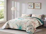 Soft floaral Orchid Dream 3 Pc Bedspread & Pillow Cover Set V745-AC080729Q13U