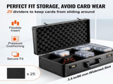 Graded Card Storage Box, 5 Slots, Graded Sports Cards Holder Carrying Case with Coded Lock Foam V952-FJKSNHMMS162LU13NV0