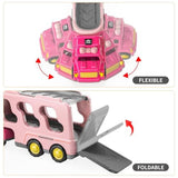Girls Toddler Truck Toys for 3 4 5 6 Year Old,5-in-1 Friction Powered Vehicle Car Set for Toddlers V1369-AZ3-W-21532