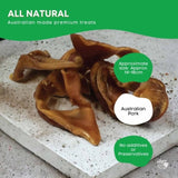 1Kg Dog Treat Pig Ear Strips - Dehydrated Australian Healthy Puppy Chew V238-SUPDZ-40310303719504