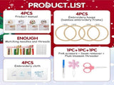 Christmas KIT,Adults Kids DIY Handmade,Hand Starter Kits with Stamped V1366-AZ2-W-13385