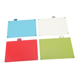 Plastic Cutting Board 4 Colors Rubber Flexible Coded Cutting Board with Storage Stand V1294-YM0901-3118230140111