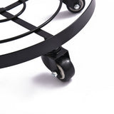 Mobile Flower Stand with Universal Wheels Metal Movable Flower Pot Stand V1294-YM0523-211019LW07-1