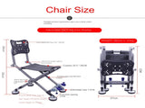 Fishing Chair With Aluminum Alloy For All-Terrains Portable Multifunctional Folding Adjustable V213-FCAA01-SLV01