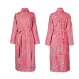 PIP Studio Les Fleurs Cotton Bath Robe Pink XXL V442-HIN-BATHROBE-LESFLEURS-PINK-XXL