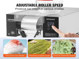 Commercial Snowflake Ice 375LBS/24H Snowflake Ice Maker, Stainless Steel Ice Shaver V952-FLXNBJFLLEDPXZ9CHV3