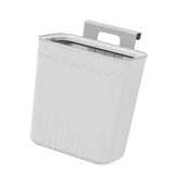 Hanging Trash Can Space Saving Stylish Plastic Small Waste Bin with Lid for Kitchen Bedroom Bathroom V1294-YM0901-3117240138111