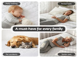 Giselle Waterproof Mattress Protector 100% Cotton Quilted Fitted Cover Queen MP-COT-WHITE-Q