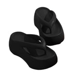 Sandals, 7CM Thick Sole Height-Increasing Flip Flops for Women, Summer Comfort Sandals for Beach & V1107-957-31224-WHT3
