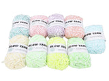 9PCS Glow in The Dark Yarn 2mm Dual Color Glowing Crochet Thread for Knitting Scarf Shawl Hat V1294-YM0901-3117250232311