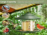 Bird feeder house, hanging food dispenser for wilds, hanging feeding station to hang up, V1259-DP01-A-1666