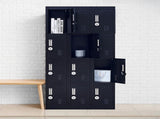 12-Door Locker for Office Gym Shed School Home Storage - 4-Digit Combination Lock V63-839121