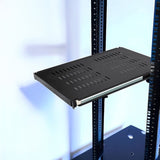 1U Sliding Server Rack Shelf 26 Inch Deep Vented for 19 Inch Cabinet V63-932021