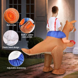 Inflatable Kangaroo Costume Adult Suit Blow Up Party Fancy Dress Halloween Cosplay HALO-INF-KANGF