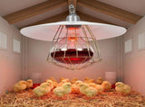 High-Temperature Resistant White Aluminum Pet Cage Warming Lamp, Safe and Practical 1Pc V1366-AZ2-W-13849