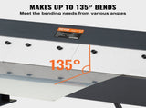 Box and Pan Brake, 610 10 mm, 0-130 Degrees Sheet Metal Bending Brake, Portable Metal Bender with V952-WQZDQ24YC20GZ75I8V0