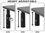 Adjustable Pet Feeder Stand for Cats and Small Dogs Elevated Raised Bowl Holder with 3-Level V1341-ZY-P9GEW8GA-BLACK