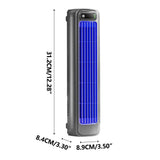 High Wind Silent Tower Fan, Portable Vaneless Air Conditioner, Three Speed Adjustable, Ideal for V1192-AZ-W-24246