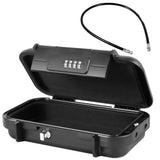 Key Lock Box 4 Digit Combination Safe Box with Removable Wire Rope IPX7 Waterproof Travel Security V1369-AZ3-W-12597