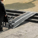 VEVOR Portable Wheelchair Ramp, 305 cm 363 kg Capacity, Non-Slip Aluminum Folding Threshold Ramp, V952-ZDKMJPD120YCUEI5QV0
