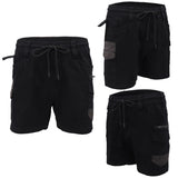 Mens Cargo Cotton Work Shorts 10 Pockets Tradies Utility Pants Workwear Trousers, Black, 40 V474-739028