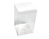 50 Pack of 8x8x10cm Clear PVC Plastic Folding Packaging Small rectangle/square Boxes for Wedding V382-50RECTPVC8X8X10