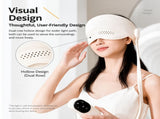 Head and Eye Wraparound Massager with Adjustable Strap and Handheld Controller for Home Relaxation, V1341-ZY-HB2J9M7R-BEIGE