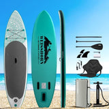 Weisshorn Stand Up Paddle Board 10.6ft Inflatable SUP Surfboard Paddleboard Kayak Surf Green SUP-D-106FT-80-15-GN