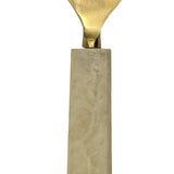 White Resin Bottle Opener - Gold Stainless Steel & Resin Handle | Compact & Stylish Bar Tool V1026-KLCFR2734WH