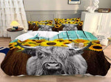 Nature-Inspired Floral Duvet Cover Set - Hypoallergenic Fabric-King V745-AQ043886K3