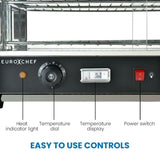 EUROCHEF Electric Food Warmer Display, 1000W, 4-Tier Stainless Steel V219-FODWMREUCAP1S