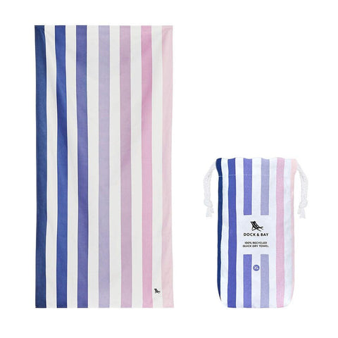 Dock & Bay Beach Towel Cabana Collection XL | Quick Dry | Dusk To Dawn DB-TOWLB-SUM-XL-DSKDWN