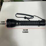 LED diving high-lumen 26650 battery professional diving V1102-124-37522-BLK-YELLOWLIGHT