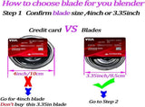 Replacement Parts for Nutri Ninja, 6Fin Blender Male Blade and cups Set for Blender BL660 BL770 V1258-DP02-C-1063