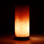 12V 12W Cylinder Himalayan Pink Salt Lamp Carved Rock Crystal Light Bulb On/Off V238-SUPDZ-32752437166160