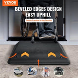 Upgraded Rubber Threshold Ramp, 10.2 cm Rise Door Ramp with 1 Channel, Natural Rubber Car Ramp with V952-XBLYPDBG355X2YEU8V0