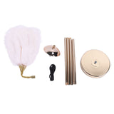Ostrich Plume Floor Lamp Iron Art 61 Inch LED USB Stepless Dimmable Modern Decorative Standing Lamp V1294-YM0901-3119240098412