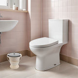 Portable Plastic Bedside Urinal with Handle and Odor Containment Lid for Easy Use and V1370-AZ4-08664