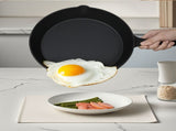 Toque Cast Iron Frying Pan Set 21cm 27cm Skillet BBQ KT1008_NZ