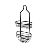 Bathroom Shower Rack, Shower Caddy Hanging, No Drilling Shower Racks with Soap Holder&Hooks, V1370-AZ4-18879