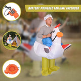 CHICKEN Fancy Dress Inflatable Suit - Fan Operated Costume V63-816903