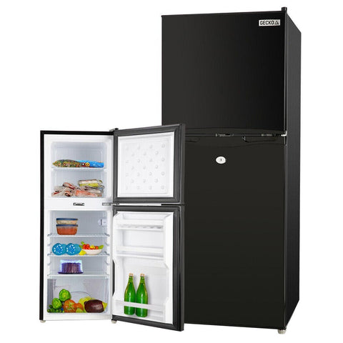 GECKO 125L Portable Upright Fridge, 12V/24V for Motorhome, Caravan, Black V219-CAPFFRGEKA13B