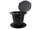 Retractable Portable Toilet Foldable Travel Toilet 7 Level Adjustable Height Camping Portable Potty V1294-YM0901-3111240209211